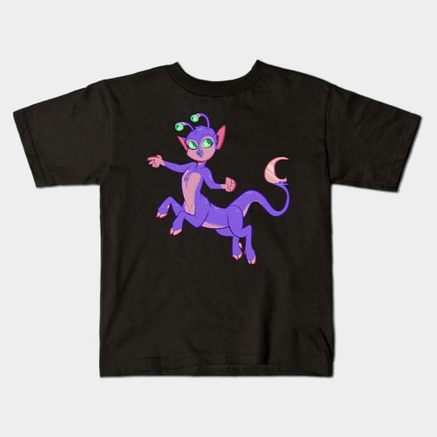 Andalite (Purple) Kids T-Shirt by Grampyre